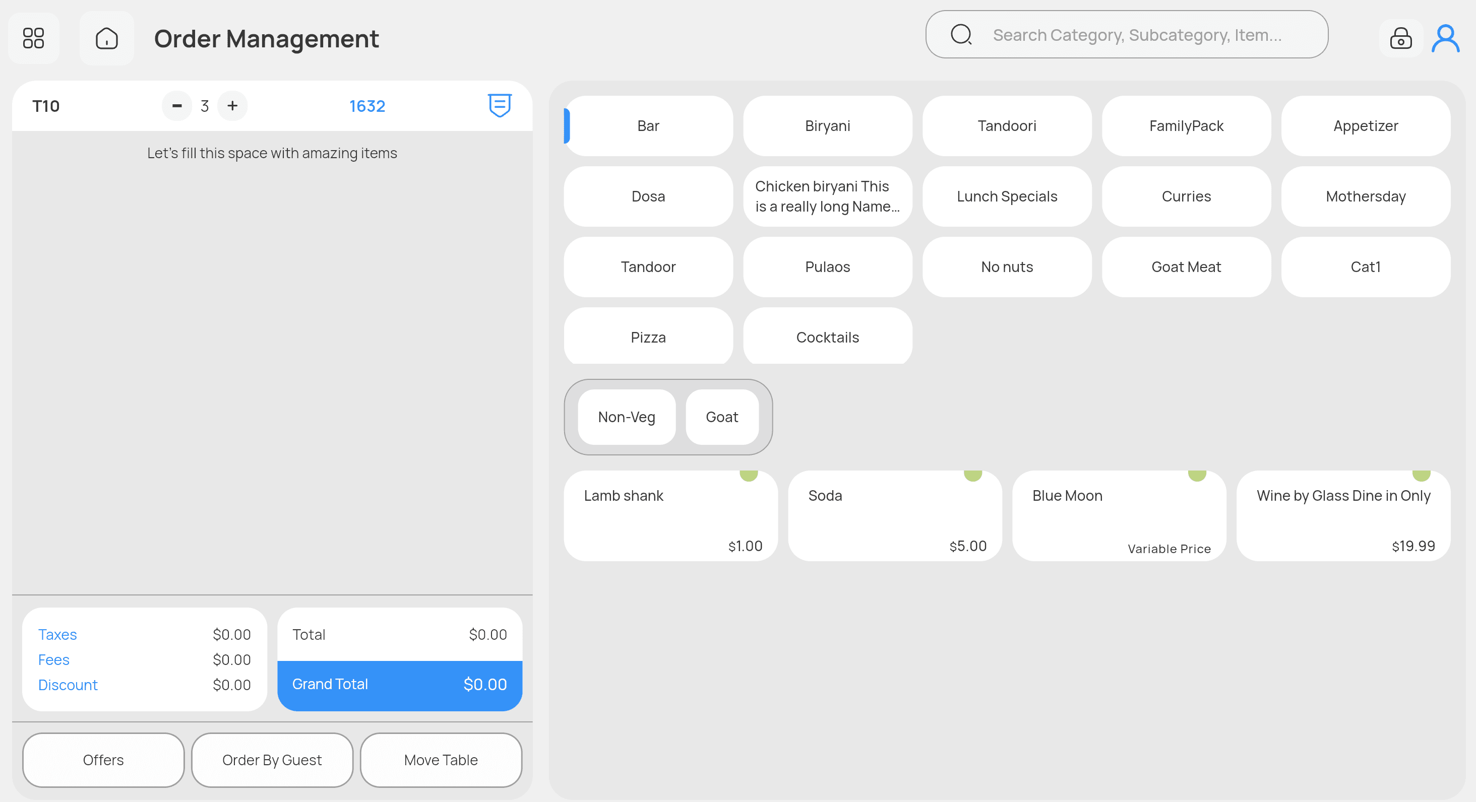 Dynamic Menu Management